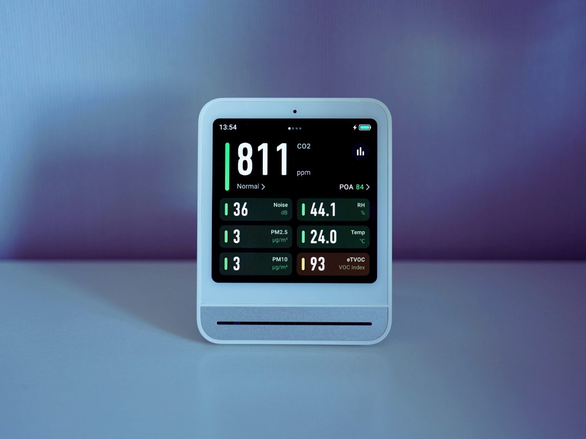 Indoor air quality monitor in Jacksonville home