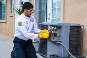 One Hour tech repairing bad AC contactor